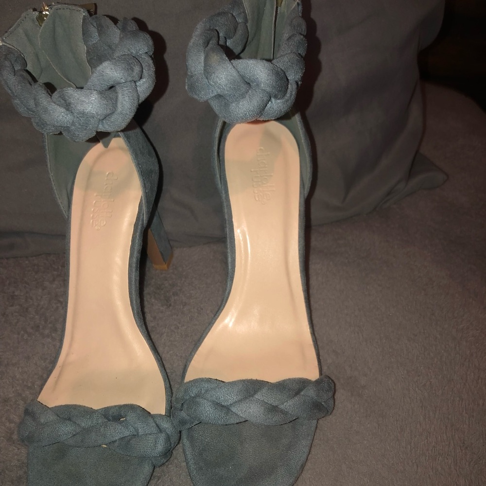 Grey high heels